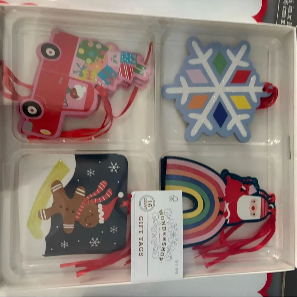 Target Merry Christmas Placemats Decor Gift Tags